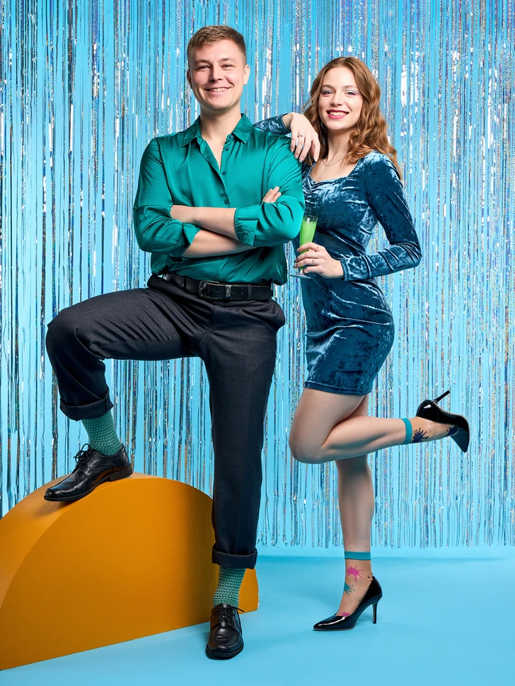 Lustige Nylonsocken Bunte Kleckse 9 Lustige Nylonsocken Bunte Kleckse – Bild 7