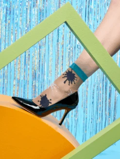 Lustige Nylonsocken Bunte Kleckse 14 Lustige Nylonsocken Bunte Kleckse -Dedoles Colorful Splotches 6