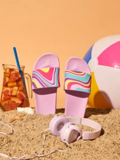 Lustige Pantoletten Farbwellen -Dedoles Colour Waves 3