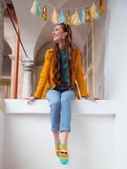 Lustige Sneakersocken Cooles Lama -Dedoles Cool Llama 3