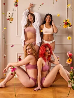 Cremefarbene Damenbralette -Dedoles Cream and Cappucino Brown and Old Rose 3 1