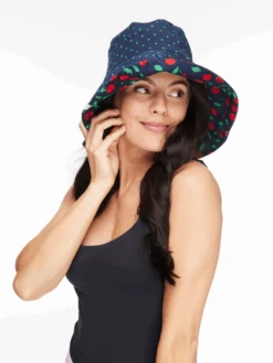 Lustiger Fischerhut Für Damen Süße Kirschen -Dedoles D F BW AC BH C 1586 ONE 5