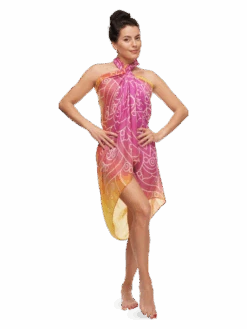 Lustiger Strandpareo Sonniges Mandala