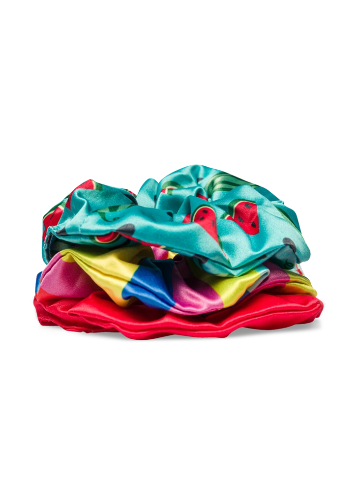 Lustige Haargummis 3er-Pack Wassermelonensaison 4 Lustige Haargummis 3er-Pack Wassermelonensaison – Bild 2