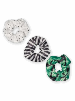 Lustige Haargummis 3er-Pack Bananenblätter