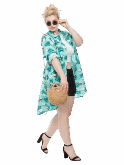 Lustiges Hemdkleid Kokosnuss