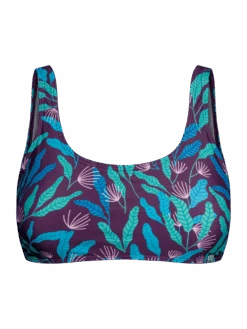 Lustiges Sportliches Bikinioberteil Meeresblumen