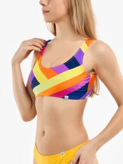 Lustiges Sportliches Bikinioberteil Regenbogenfarben -Dedoles D F SCL S BLT C 1801 5