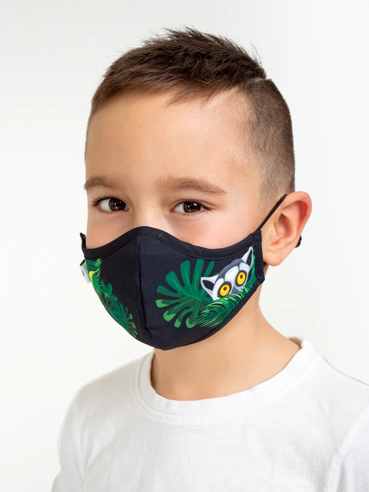Lustige Antibakterielle Gesichtsmaske Für Kinder Lemur 5 Lustige Antibakterielle Gesichtsmaske Für Kinder Lemur – Bild 3