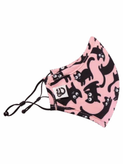 Lustige Antibakterielle Gesichtsmaske Für Kinder Rosa Katzen