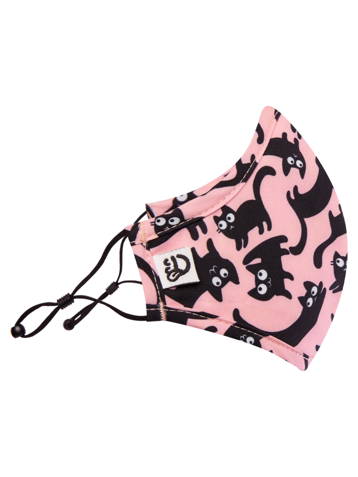 Lustige Antibakterielle Gesichtsmaske Für Kinder Rosa Katzen 3 Lustige Antibakterielle Gesichtsmaske Für Kinder Rosa Katzen