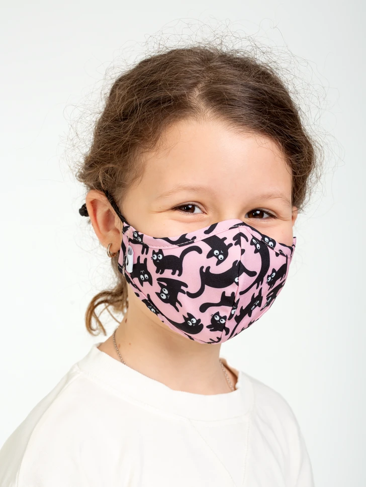 Lustige Antibakterielle Gesichtsmaske Für Kinder Rosa Katzen 5 Lustige Antibakterielle Gesichtsmaske Für Kinder Rosa Katzen – Bild 3