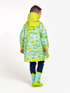 Lustiger Regenmantel Für Kinder Frosch Und Seerosen -Dedoles D K AC RCT C PS 1540 4