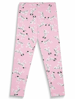 Lustige Leggings Aus Biobaumwolle Für Mädchen Rosa Dalmatiner