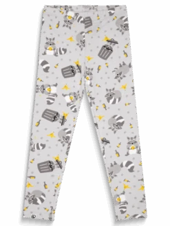 Lustige Leggings Aus Biobaumwolle Für Mädchen Waschbär