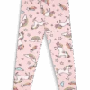 Lustige Leggings Aus Biobaumwolle Für Mädchen Regenbogen-Einhorn -Dedoles D K AW LG C C 204 1
