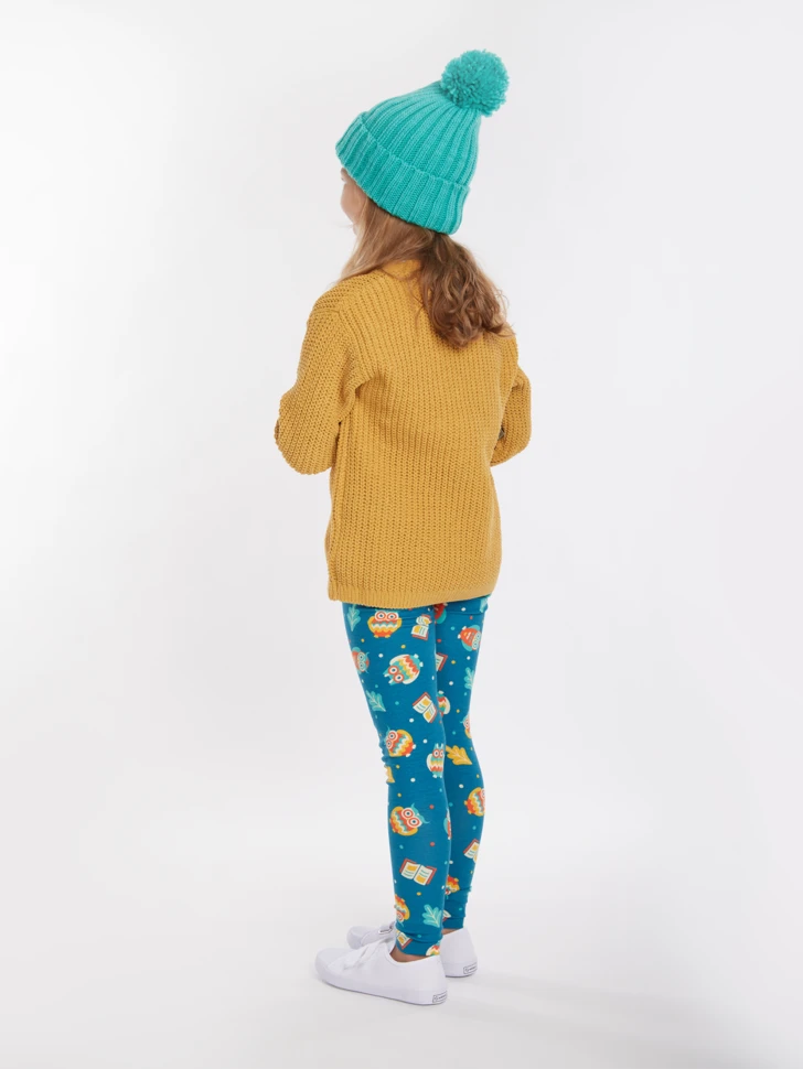 Lustige Leggings Aus Biobaumwolle Für Mädchen Kluge Eule 5 Lustige Leggings Aus Biobaumwolle Für Mädchen Kluge Eule – Bild 3