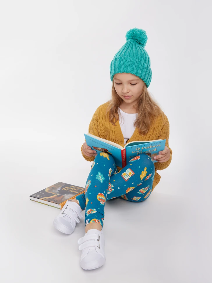 Lustige Leggings Aus Biobaumwolle Für Mädchen Kluge Eule 6 Lustige Leggings Aus Biobaumwolle Für Mädchen Kluge Eule – Bild 4