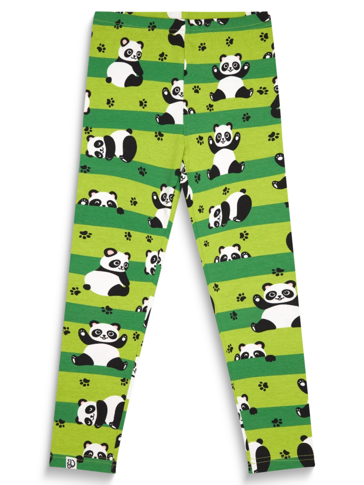 Lustige Leggings Aus Biobaumwolle Für Mädchen Panda Und Streifen 3 Lustige Leggings Aus Biobaumwolle Für Mädchen Panda Und Streifen