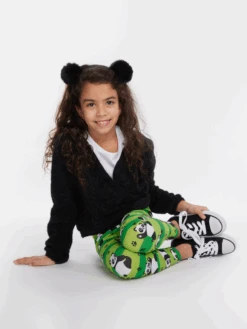 Lustige Leggings Aus Biobaumwolle Für Mädchen Panda Und Streifen 12 Lustige Leggings Aus Biobaumwolle Für Mädchen Panda Und Streifen -Dedoles D K AW LG C C 249 4