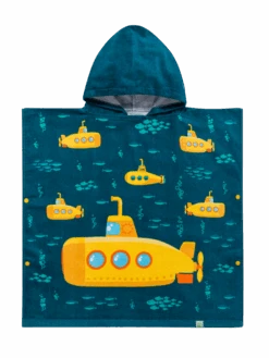 Lustiger Strandponcho Für Kinder Gelbes U-Boot