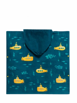 Lustiger Strandponcho Für Kinder Gelbes U-Boot -Dedoles D K BW AC TP C 1597 ONE 2