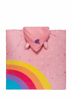 Lustiger Strandponcho Für Kinder Buntes Einhorn -Dedoles D K BW AC TP C 1599 ONE 2