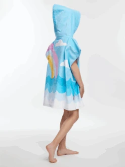 Lustiger Strandponcho Für Kinder Glücklicher Wal -Dedoles D K BW AC TP C 1601 ONE 5