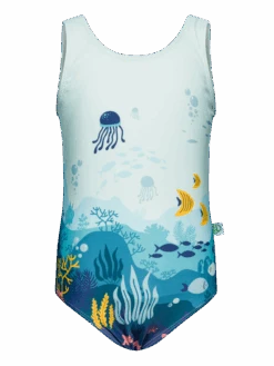 Lustiger Badeanzug Für Mädchen Korallenwelt