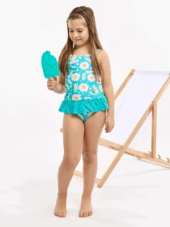 Lustiger Badeanzug Für Mädchen Sommer-Gänseblümchen -Dedoles D K BW OPS C RP 1795 2