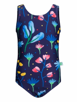 Lustiger Badeanzug Für Mädchen Aquarell-Blumen