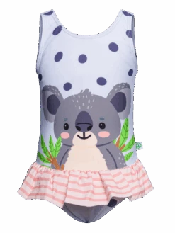Lustiger Badeanzug Für Mädchen Koala-Freund