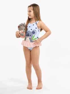 Lustiger Badeanzug Für Mädchen Koala-Freund -Dedoles D K BW OPS C RP 1803 3