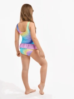 Lustiger Badeanzug Für Mädchen Pastell-Regenbogen -Dedoles D K BW OPS C RP 1804 3