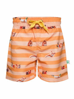 Lustige Badeshorts Für Jungen Hamster Und Streifen