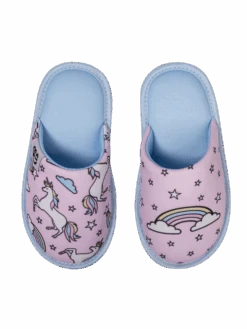 Lustige Hausschuhe Für Kinder Regenbogen-Einhorn