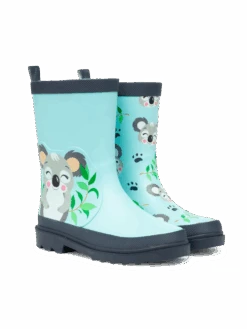 Lustige Regenstiefel Für Kinder Fröhlicher Koala