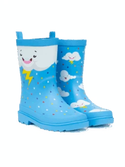 Lustige Regenstiefel Für Kinder Regenwolken