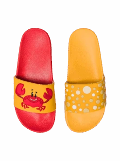 Lustige Pantoletten Für Kinder Fröhliche Krabbe