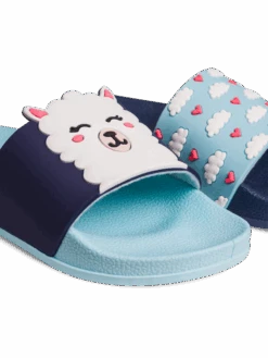 Lustige Pantoletten Für Kinder Lama Und Wolken -Dedoles D K F SD C PVC 1607 3
