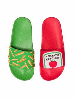 Lustige Pantoletten Für Kinder Pommes Mit Ketchup