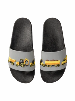 Lustige Pantoletten Für Kinder Im Bau