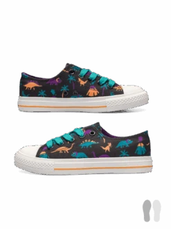 Lustige Canvas-Schuhe Für Kinder Dinos Und Vulkane -Dedoles D K F SH CS C 1790 2