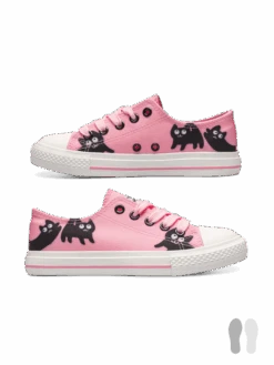 Lustige Canvas-Schuhe Für Kinder Rosa Katzen -Dedoles D K F SH CS C 79 2