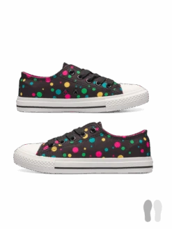 Lustige Canvas-Schuhe Für Kinder Neonpunkte -Dedoles D K F SH CS C 84 2
