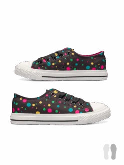 Lustige Canvas-Schuhe Für Kinder Neonpunkte -Dedoles D K F SH CS C 84 3