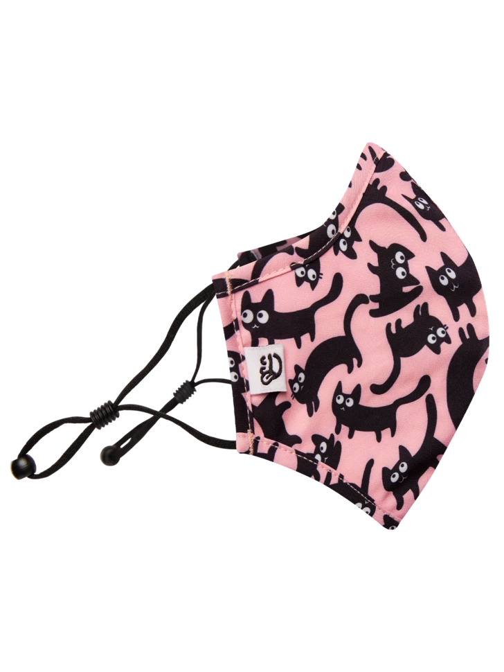 Lustige Antibakterielle Gesichtsmaske Rosa Katzen - Größe „Mittelgroß“ 3 Lustige Antibakterielle Gesichtsmaske Rosa Katzen - Größe „Mittelgroß“