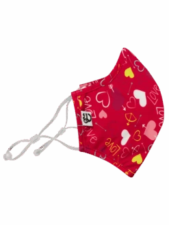 Lustige Antibakterielle Gesichtsmaske Herzen - Größe „Mittelgroß“