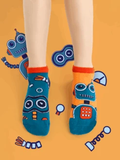 Lustige Knöchelsocken Für Kinder Roboter -Dedoles D K SC LS C C 1136 4 1