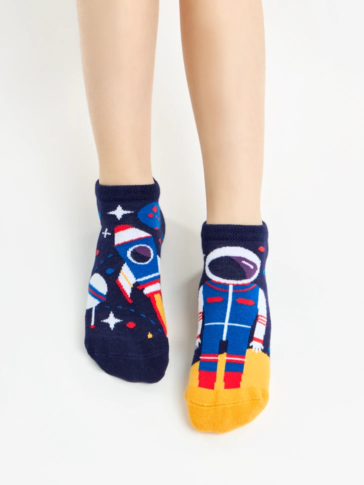 Lustige Knöchelsocken Für Kinder Astronaut 4 Lustige Knöchelsocken Für Kinder Astronaut – Bild 2